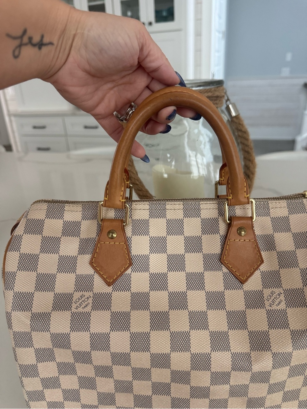 Louis Vuitton Damier Azur Speedy 30 - Picture 2 of 12